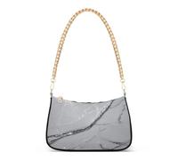 SyXIOP Falso Glitter marmo grano grigio borse alla moda per le donne borsa a tracolla con multi tasche borsa per il viaggio