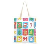 SyXIOP Felice Natale Orso Borse di Tela Per Le Donne con Manici Tote Bag Con Tasche Bulk Totes per Amico Bolsa de lona