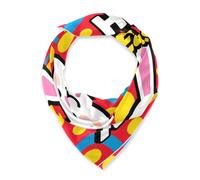 SyXIOP Felice Pasqua Coniglio Cartoon Red Square seta testa sciarpa di seta collo sciarpa essenziale collo per le donne per natale chal para mujer