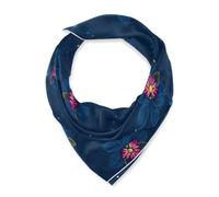 SyXIOP Flor De Mayo Midnight Blue Square seta testa sciarpa capelli foulard elegantes seta capelli sciarpa per dormire per la testa bufanda para mujer