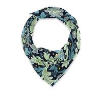 SyXIOP Foglia di alghe blu fiore William Morris quadrato seta testa sciarpa per capelli fazzoletto da collo sciarpa leggera testa di seta per le donne che dormono per Natale bufanda para mujer