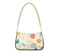 SyXIOP Geometrie irregolari colorate alla moda piccole borse a tracolla per le donne con borse multi tasche per l'autunno
