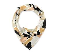 SyXIOP Giallo chiaro Plaid Crane Silhouette Piazza testa di seta sciarpa sciarpa scialle seta seta per gli uomini per l'inverno bufanda para mujer