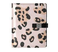 SyXIOP Il cuoio beige del leopardo ha allineato il taccuino a righe dell'università della prova dell'acqua del college per la pianificazione 6.7x9.2