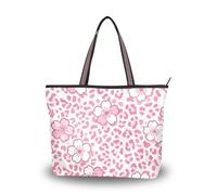 SyXIOP Leopard Peach Blossom tessuto di seta con cerniera borse a tracolla borse in pelle alla moda per le donne per ballo di fine anno, fidanzamento, cocktail party matrimonio, Fiore di Pesco