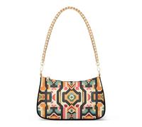 SyXIOP Marsupio colorato retrò Totem alla moda per le donne a tracolla con multi tasche borsa per le donne che corrono