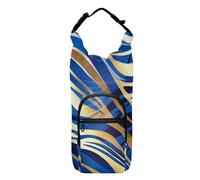 SyXIOP Marsupio per bottiglia d'acqua con stampa leopardata blu e oro multi formato borsa porta bottiglia d'acqua 20/24/32/4 once per adulti bambini passeggiate escursionismo campeggio viaggi Bolso