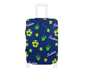 SyXIOP Moda 2026 Coppa del Mondo di Calcio Valigie Elastiche Coperture per Bagagli Resistente ai Graffi Fit Valigia Protector Fit 45-81 Pollice Bagagli, Moda 2026 World Cup Soccer Ball, L 26-28 in