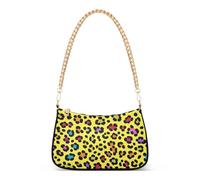 SyXIOP Moda Colore Leopard Giallo alla moda fionda borse a tracolla per le donne con multi tasche borsa essenziale per le donne