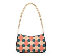 SyXIOP Modello astratto giapponese alla moda piccola borsa a tracolla con multi tasche borse da donna per la festa della mamma
