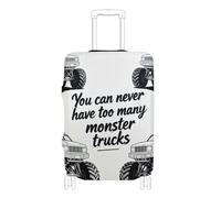 SyXIOP Never Have Too Many Monsters - Copertura per bagagli elastica e resistente, antigraffio, adatta per bagagli da 45,7 a 81,7 cm, Non avere mai troppi mostri neri, L 26-28 in, Classico