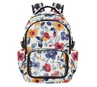 SyXIOP Pansy Country Style Zaino trasparente per San Valentino per la scuola carino robusto zaino da viaggio per bambini ragazzi ragazze, età 7-18 regalo para nina de