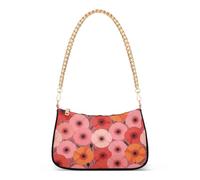 SyXIOP Pink Morning Glory Flowers - Borsa a tracolla in pelle alla moda con tasche multiple per donne per adulti