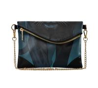 SyXIOP Pochette da donna in pelle PU antifurto, pochette da sera per matrimonio, pantera nera che cammina verso l'ombra, regalo per amanti dei gatti selvatici
