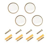 SyXIOP Pomelli da parete a forma di stelle colorate per appendere armadietti, 32 mm, per libreria, confezione da 4