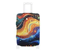 SyXIOP Psychedelic Nights - Coperture elastiche per valigie antigraffio per valigie, protezione per bagagli, misura 45-81 cm, Notti Psichedeliche, M 22-24 in, Classico