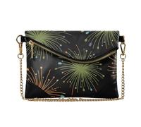 SyXIOP PU Leather Clutch Borse per le Donne Borse Alla Moda E Borse per il Partito Bohemian Colorato Dente Di Leone