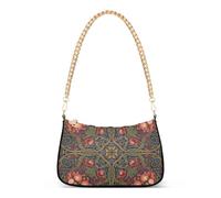 SyXIOP Red Begonia William Morris borsa a tracolla alla moda con multi tasche borse per viaggiare