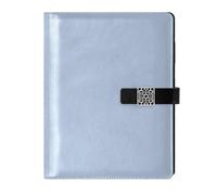 SyXIOP Regola portatile dell'università del taccuino del taccuino del diario foderato cuoio azzurro per la pianificazione 6.7x9.2