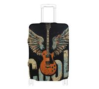 SyXIOP Retro Guitar Wings Custodia protettiva elastica per bagagli da viaggio Essentials Fit 45-81 cm bagagli, Ali di chitarra retrò, XL 29-32 in, Classico
