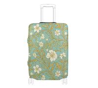 SyXIOP Retro Pear Blossom William Morris blu elastico valigia valigia copertura elastica bagagli protezioni per bagagli misura 45-81 cm, Retro Pera Blossom William Morris Blu, L 26-28 in, Classico