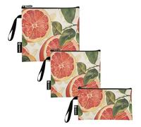 SyXIOP Sacchetti multiuso riutilizzabili per panini e snack, 3 pezzi, per caramelle, frutta, cereali, organizzazione domestica