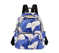 SyXIOP Safaris Calla Lily Royal Blue 12.5 Inch convertibile, borse per libri di moda per le donne zaino borsa per pannolini per affari, Safaris Calla Lily Blu Reale, S, Casual
