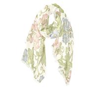 SyXIOP Sciarpa oversize rosa blu floreale William Morris moda inverno sciarpa calda alla moda per le donne 94 x 188 cm donna autunno inverno