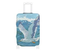 SyXIOP Seagull Flying Over The Ocean - Coperture elastiche per valigie, resistenti ai graffi, adatte per bagagli da 45,7 a 81,7 cm, Gabbiano che vola sopra l'oceano, S 18-20 in, Classico