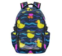 SyXIOP Simpatico animale colorato fluorescente anatroccolo bambini zaino trasparente impermeabile sport zaino allenamento borsa per bambini ragazzi ragazze, età 7-18 regalos de navidad para ninas