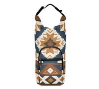 SyXIOP Stile etnico Modello Astratto Caffè Blu Bottiglia D'acqua Portabottiglie Versatile Porta Bottiglia D'acqua Cintura 20/24/32/4 Oz per Camminare Quotidiano Escursioni e Altre Attività All'aperto