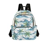 SyXIOP Summer Beach Palm Tree 12.5 Pollice impermeabile borsa del computer portatile della spalla per le donne zaino di grande capacità per il business, Estate Spiaggia Palma, S, Casual