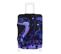 SyXIOP Sweet Blue Ball Python elastico Carry on bagagli copertura elastica valigia copre viaggio Essentials Fit 45-81 cm bagagli, Sweet Blue Ball Python, L 26-28 in, Classico