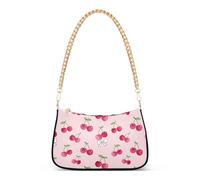 SyXIOP Sweet Cherry White Bow Pink trendy borse a tracolla con multi tasche borse per regali di compleanno