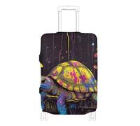 SyXIOP Sweet Eastern Box Turtle - Copertura elastica antipolvere per bagagli, antigraffio, adatta per bagagli da 45,7 a 81,7 cm, Dolce Tartaruga Scatola Orientale, S 18-20 in, Classico