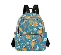 SyXIOP Tropical Summer Macaw Bird 31,5 pollici leggero, antifurto donna zaino borsa moda zaini per scuola e infermiera, Uccello Ara Estate Tropic, M, Casual
