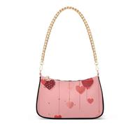 SyXIOP Valentine S Day a forma di cuore rosa alla moda donna crossbody con multi tasche borsa a mano essenziale per le donne