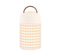 SyXIOP Vaso d'acciaio isolato sottovuoto dell'alimento dell'acciaio inossidabile del modello del controllo arancione con il cucchiaio per il sottaceto 17oz del bambino