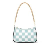 SyXIOP Verde e Bianco American Plaid trendy trapuntato borse a tracolla per le donne con multi tasche borse per le donne che viaggiano