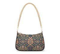 SyXIOP Vintage Red Daisy Bird William Morris borse a tracolla alla moda per le donne alla moda con multi tasche borse da donna per madri