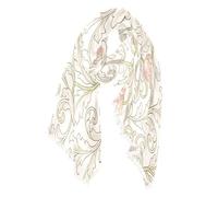 SyXIOP Vintage rosa tulipani William Morris modello oversize inverno caldo sciarpa moda lunga sciarpa per le donne moda 94 x 188 cm donna autunno inverno