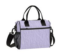SyXIOP Viola riutilizzabile grande borsa termica pranzo con tracolla Mens Lunchbox per il lavoro per l'università Bolsa de lonchera para nina