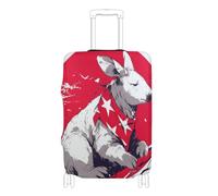 SyXIOP Wallaby 4 luglio Independence Day Copertura elastica per bagagli antigraffio copertura per valigie accessori da viaggio adatta per bagagli da 45-81 cm, Cartoon Wallaby 4 luglio Giorno