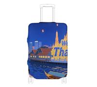 SyXIOP Welcome to Thailandia Coperture elastiche per bagagli Anti Graffio Carry on Valigia Copertura Accessorio da Viaggio Fit 45-81 Pollici Bagagli, Benvenuti in Thailandia, M 22-24 in, Classico