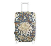 SyXIOP William Morris - Copertura elastica e resistente per valigie con crisantemo vintage, antigraffio, adatta per bagagli da 45,7 a 81,7 cm, Crisantemo vintage William Morris, L 26-28 in, Classico