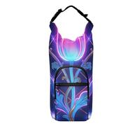 SyXIOP William Morris, portabottiglie portatile con tulipani floreali fluo, per escursionismo, 60/60/91/1134 ml, per adulti e bambini, per passeggiate, escursioni, campeggio, viaggi, Bolsa para