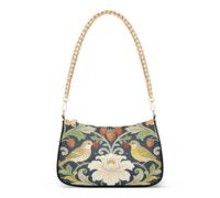 SyXIOP William Morris Red Strawberry Bird piccola borsa a tracolla alla moda con multi tasche borse da viaggio