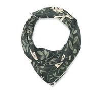 SyXIOP William Morris Style Pirates Dark Green Square seta testa sciarpa capelli 88,9 cm sciarpa di seta seta testa avvolge per le donne per chal para mujer