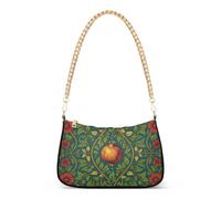 SyXIOP William Morris Style Pomegranate Botanical borse a tracolla da viaggio alla moda per donne con tasche multiple borsa per donne adulte