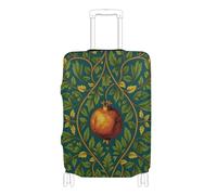 SyXIOP William Morris Style Pomegranate Botanical - Copertura elastica per valigie, accessori da viaggio, adatta per bagagli da 45,7 a 81,7 cm, William Morris Style Melograno botanico, S 18-20 in